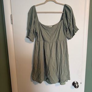 ALTAR’D STATE SAGE GREEN MINI DRESS